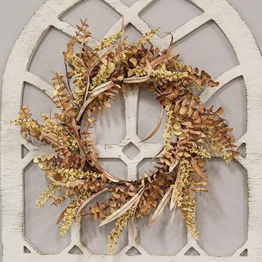 Fall Ombre Eucalyptus Leaf & Berry Wreath - The Fox Decor